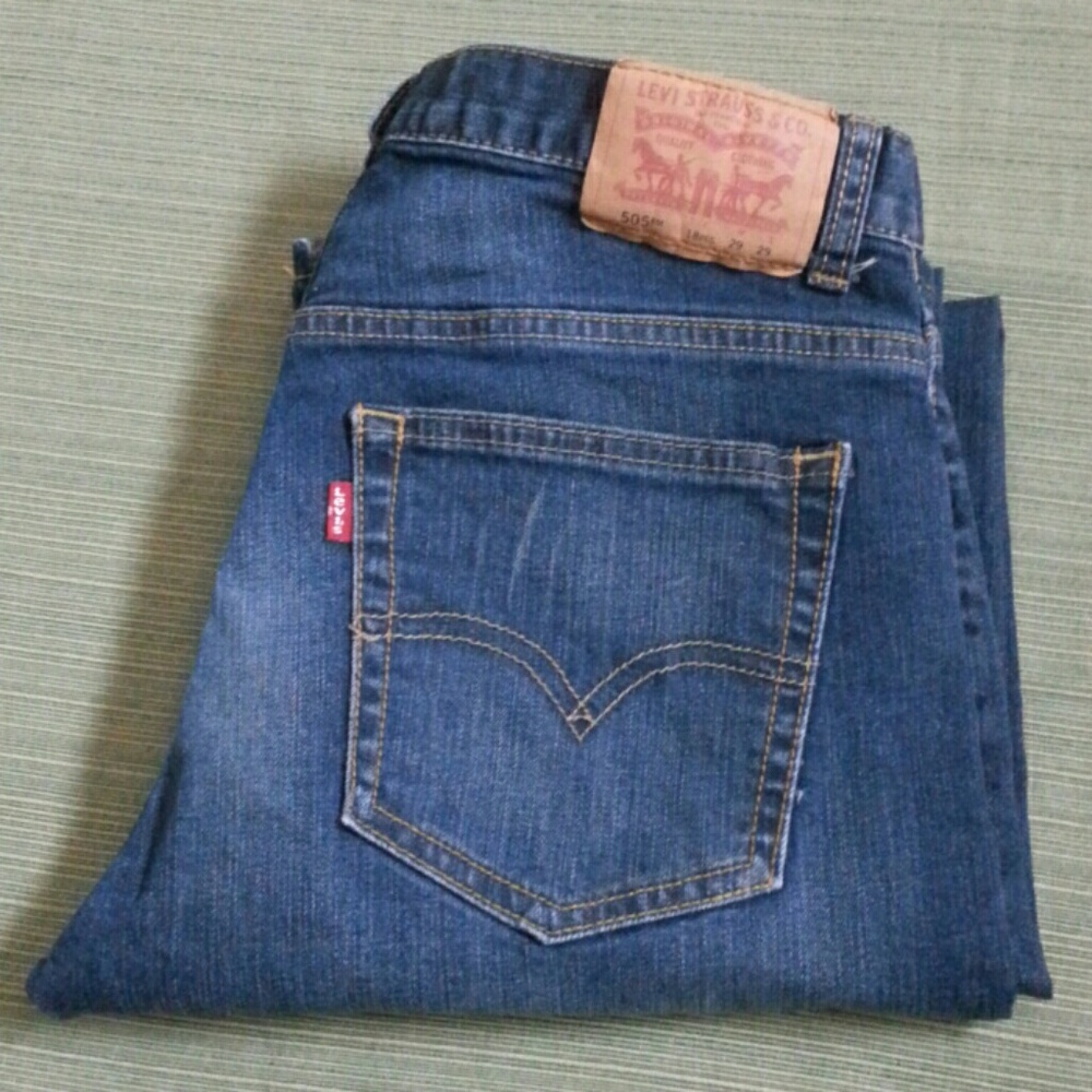 LEVI'S 505 REGULAR STRAIGHT JEANS STRETCH CONFY